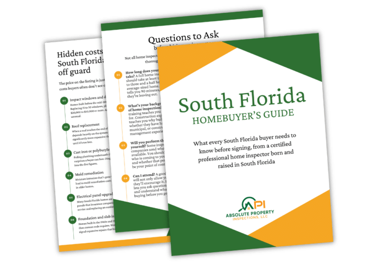 Free South Florida Homebuyer's Guide from Absolute Property Inspections